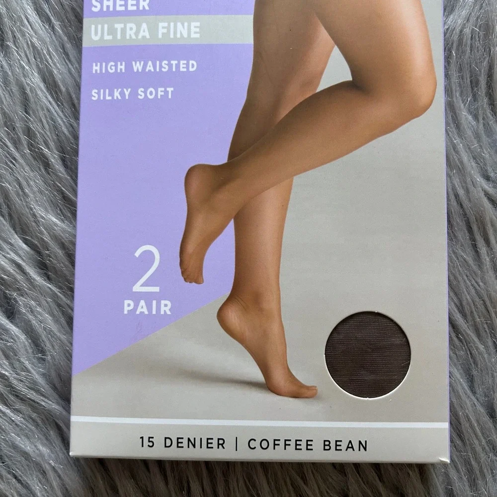 Silk Impressions‎ Ultra Fine Sheer Tights Womens Small Coffee Bean High Waisted